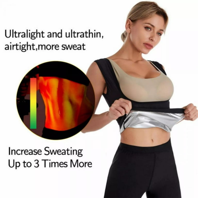 Women's Zipper Sweat Sauna Body Shaper Slimming Vest Waist Trainer