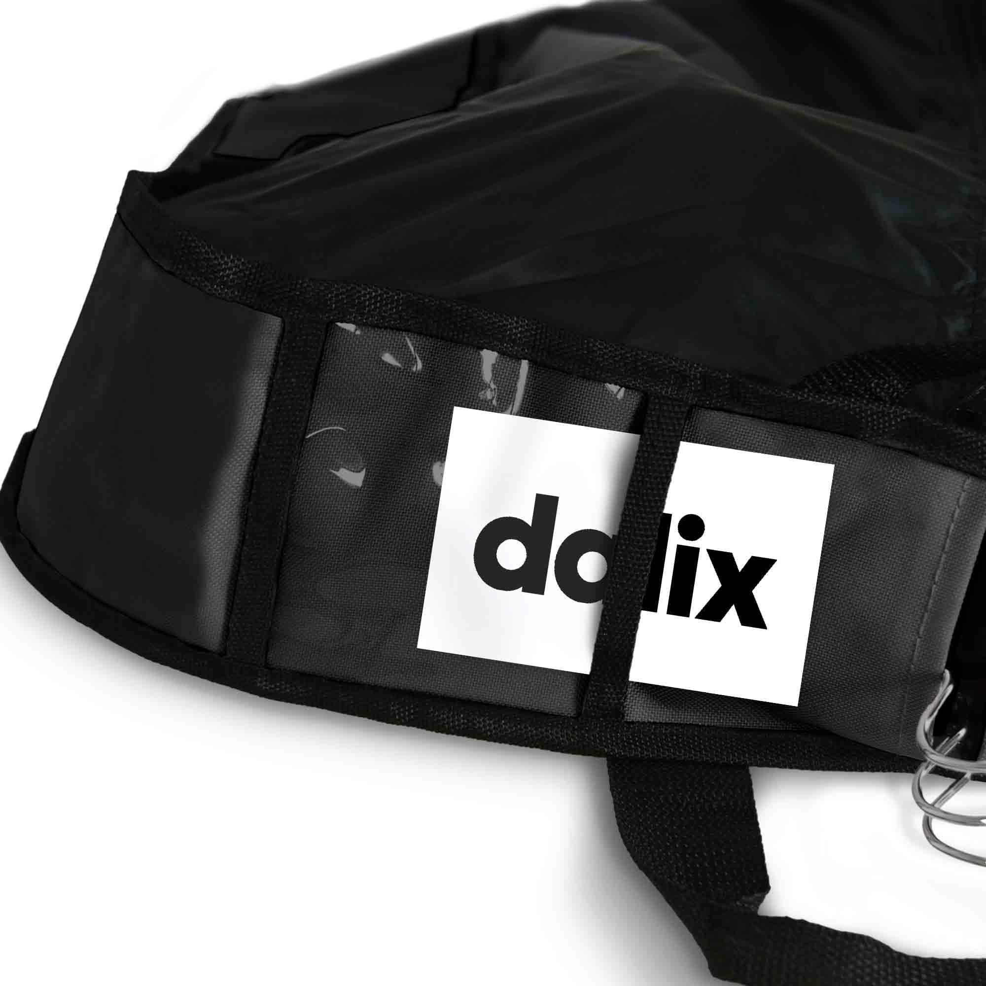 DALIX 39" Business Garment Bag Cover for Suits and Dresses Clothing Foldable w Pockets in Black