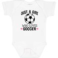 thumbnail image 3 of Inktastic Just a Girl Who Loves Soccer Girls Baby Bodysuit, 3 of 5