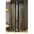 thumbnail image 4 of European Velvet Blackout Grey Luxury Curtains for Living Room Tulle Vintage Golden Lace Stitching Bedroom Custom Dining Room, 4 of 5