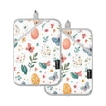 thumbnail image 7 of Yayeee Pot Holders Kitchen Heat Resistant with Pockets 7"x9.8" Cotton Oven Cooking Hot Pads, Red Easter Eggs, 7 of 7