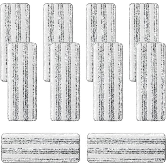 10Pcs Joymoop Mop Replacement Pads, 13 * 4.9'' Universal Mop Pads Mop Head Refills Washable Wet Mop, Compatible with Most 11-13” Size Mops