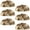 Multicolored 3, variant on PhooArto 6 Pcs Cup Drawer Pulls, Space Alien Colors Floral Shell Shape Handles Cabinet Knobs for Dresser Cupboard Closet Wardrobe with Screws