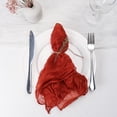 thumbnail image 5 of Holzlrgus Cheesecloth Napkins Set of 6, 20 x 20 Inch Gauze Dinner Cloth Napkins, Handmade Square Rustic Table Napkins for Parties Weddings Event Family Dinner Boho Boho Decoration, Terracotta, 5 of 7