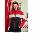 thumbnail image 2 of Men‘s Hoodies Zip Front Sweatshirt Color Blocking Hooded, 2 of 10