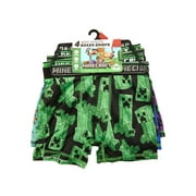 Minecraft Boys Boxer Brief Underwear, 4-Pack, Sizes XS-XL