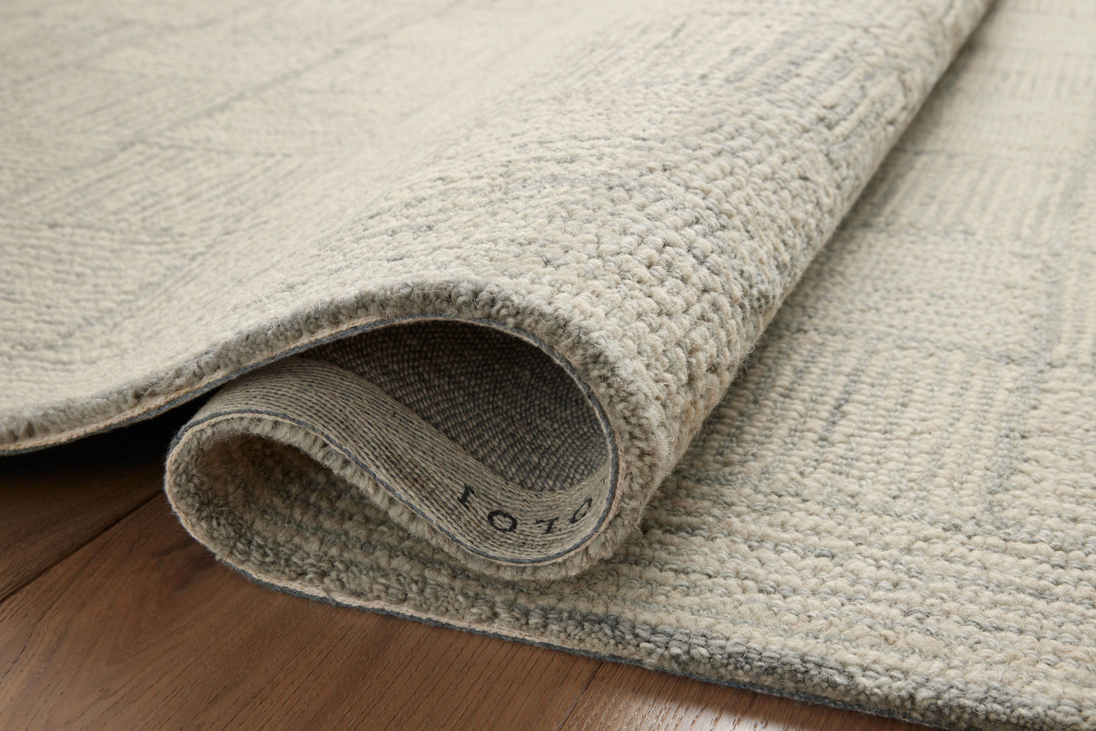 Chris Loves Julia x LoloiFrancis Silver / Sky 2'-3" x 3'-9" Accent Rug
