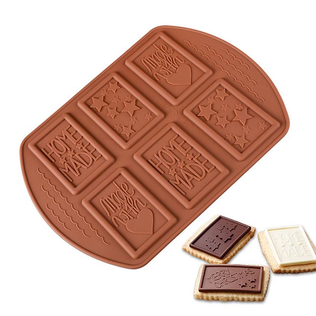Chocolate Mold Letter Pattern Non-Stick Silicone Patisserie Candy Bar Baking Tray for Bakery