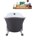thumbnail image 3 of 55" Streamline N355CH-CH Clawfoot Tub and Tray With External Drain, 3 of 9