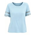 thumbnail image 4 of Ashirexll Summer Tops for Women Summer Casual Button Side Drawstring Sleeveless Top for Warm Days, 4 of 6