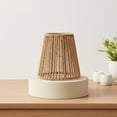 thumbnail image 3 of Wiywef Hand-woven Pendant Lamp Shade Boho Style Ceiling Pendant Lamp Cover Paper Rope Lamp Shade For Ceiling/Wall/Table Lamps, 3 of 7