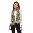 thumbnail image 2 of FORMRS Womens Scarf Winter Soft Long Big Warm Shawls Wrap Tassel Scarves, Floral Mushroom, 2 of 9