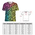 thumbnail image 2 of Animal Print Patterns Women's Short Sleeve T-Shirt Crew Neck Casual Summer Trendy Loose Fit Tops, 2 of 6