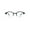Shiny Black, variant on Optical Quality Round Half Horn Rim Luxury Circle Lens Eyeglasses Frame Shiny Black