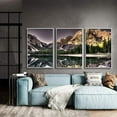 thumbnail image 3 of IDEA4WALL Framed Canvas Wall Art for Living Room, Bedroom Beautiful Nature Norway Landscape Canvas Prints for Modern Home Decoration Ready to Hang - 24"x36"x3 Panels, 3 of 4