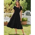 thumbnail image 2 of Vestido Zeagoo, vestidos de verano de manga corta A Line para mujer, 2 of 6