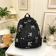 thumbnail image 6 of ibiyuan School Bag for Middle Elementary High School for Ages 5th 6th 8th 10th Bow Tie Print Daypack Lightweight Frame for Daily Commute Campus Travel, 6 of 8