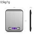 thumbnail image 2 of Báscula de cocina para alimentos con gramos y onzas digitales recargables para bajar de peso, hornear, cocinar, pantalla LCD, acero inoxidable, 2 of 5