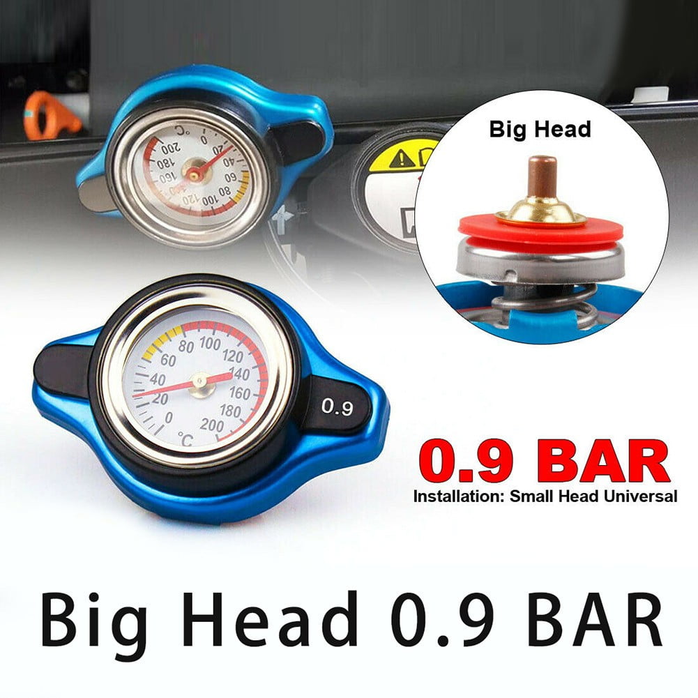 Water Temp Gauge Small Head 0.9BAR for Cars SUV Car Thermost Radiator Cap Cover Water Temp Gauge Small Head 0.9BAR for Cars SUV Car Thermost Radiator Cap Cover