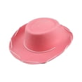 thumbnail image 2 of Sombrero de vaquero BLESIY Unisex de fieltro para otoño invierno, 2 of 7