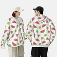 thumbnail image 6 of Fotbe Watermelon And Kiwi Men's Women's UPF 50+ Sun Protection Jacket Hooded Cooling Shirt with Pockets Hiking Outdoor Performance-Large, 6 of 9