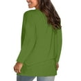 thumbnail image 4 of Women's Oversized Long Sleeve T-Shirt, Solid Color Pullover Top for Casual Wear, Loose Fit & Comfortable Fabric for Home, Work, or Layering, 4 of 6