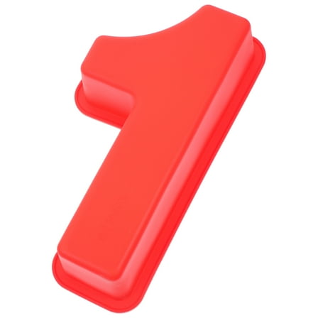 Milisten Deep Silicone Molds For Cake Making Large Geometry Red 1Pack