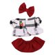 thumbnail image 3 of Top y falda de peluche para muñecas, ropa educativa para niñas pequeñas, hazlo tú mismo para vestir tus propias muñecas de 7,87 pulgadas, 3 of 9