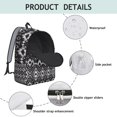 thumbnail image 4 of Bohemian Design Backpack Unisex, Spacious Boho Bookbag with Front Zipper Pocket, Durable Daypack for College, High School, Work, Travel, Vacation, Excellent Gift, 4 of 5