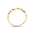 thumbnail image 4 of 10kt Yellow Gold Womens Round Diamond Band Ring 1/20 Cttw, 4 of 4