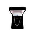 thumbnail image 4 of 14k Yellow Solid Gold Mirror Box Chain Necklace, 0.7mm, 20", 4 of 5