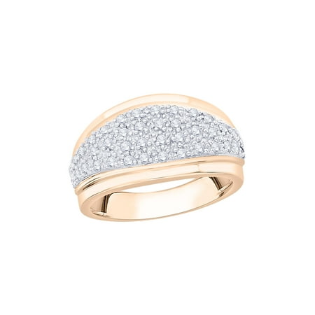 Diamond Wedding Band in 10K Rose Gold (3/8 cttw) (I-Color SI3/I1-Clarity) (Size-9.5)
