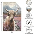 thumbnail image 3 of Farm Highland Cow Dish Towels for Kitchen Soft Tea Towel Set of 4 Absorbent Dishcloths Hand Towels for Drying Dish Cloths 28" x 18" Washcloth Gift, 3 of 7
