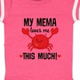 thumbnail image 4 of Inktastic My Mema Loves Me Grandson Boys or Girls Baby Bodysuit, 4 of 5