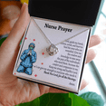 thumbnail image 2 of Nurse Prayer Healthcare Medical Worker Nurse Appreciation Infinity Knot Necklace Message Card, 2 of 17