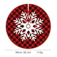 thumbnail image 2 of AuroraX Stylish Classic Christmas Tree Skirt Small Merry Xmas Tree Mat 35" for Xmas Indoor Outdoor Decorations, 2 of 4