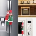 thumbnail image 3 of Microwave Handle Cover Christmas Decoration Super-cute 3/4PCS  Santa Claus Kitchen Appliances, 3 of 10