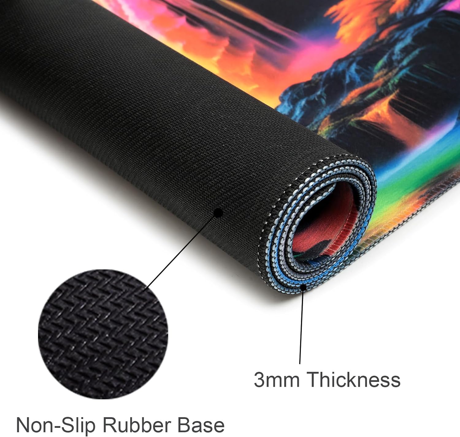 Simpkeely Large Glow-in-the-Dark Gaming Mouse Pad photo 2