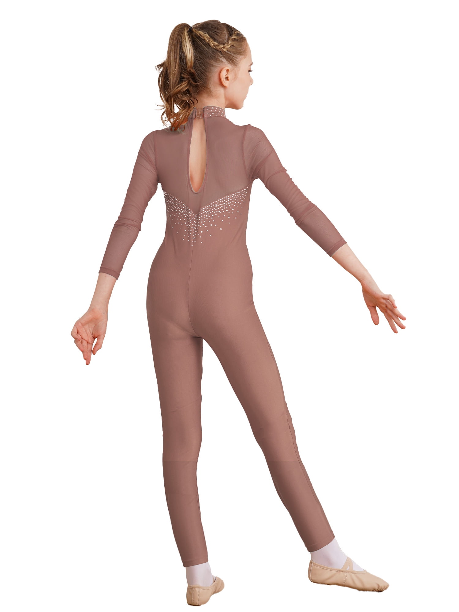 inhzoy Kids Girls One Piece Dance Jumpsuit Gymnastics
