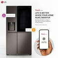 thumbnail image 3 of LG LRSOS2706D 27 Cu. Ft. Black Stainless Steel Side-by-Side Smart Refrigerator, 3 of 6