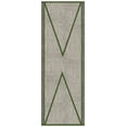 thumbnail image 2 of Casavani Block Printed Boho Cotton Hallway Runner Rug Green Farmhouse Kitchen Runner Rug 2.6x8 feet, 2 of 6