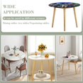 thumbnail image 3 of Onward-theme Fitted Round Tablecloths Elastic Edged Table Covers Waterproof Table Cloth for Kitchen Holiday Party Tables Decor 120cm, 3 of 6