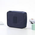thumbnail image 1 of WIFKLSIIPG Travel Portable Makeup Toiletry Wash Case Organizer Pouch Storage Hanging Bag(Navy), 1 of 1