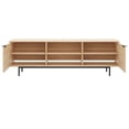thumbnail image 5 of Nexera Hamilton Tv Stand with 2 Storage Cabinets Fits Tv's up to 70", Natural Blonde Oak, 5 of 8