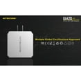 thumbnail image 2 of Nitecore UA42Q 2-Port Quick Charge USB 2.0 & 3.0 Adapter, Silver, 6952506493067, 2 of 3