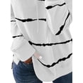 thumbnail image 4 of Gvmfive Women Long Sleeve Stripe Hoodies Pullover Loose Tops, 4 of 4