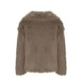 thumbnail image 4 of Akafmk Fall/Winter Women's Faux Furs Coat,Oversized Windproof Warmth Furs Jacket,Solid Color Long Sleeve Winter Work Coat Evening Party Furs Jacket, 4 of 4