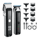 thumbnail image 1 of Maquina Para Cortar Cabello Belug Cortadora De Pelo Kit Profesional Inalambrica Completo plata negro, 1 of 5