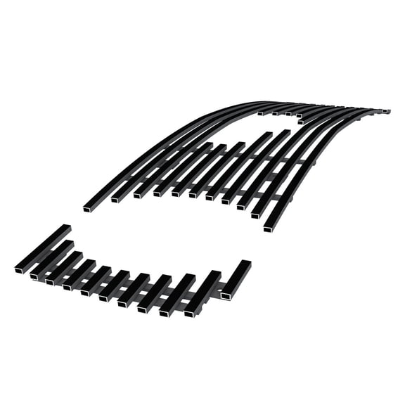 APS Compatible with Ford Mustang 2005-2009 GT V8 Logo Show Main Upper Black Billet Front Grill Grille Insert F66023H
