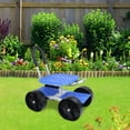 thumbnail image 3 of Wharick Rolling Garden Work Seat with Wheels, Gardening Stool for Planting, Swivel Seat Garden Scooter Garden Chair for Outdoor, Patio and Yard, 3 of 8